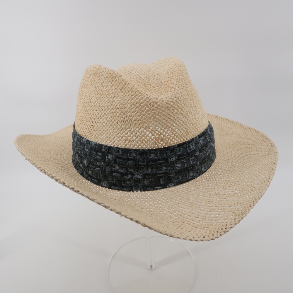 Vintage Paramount Hat Company P Straw Western Cowboy Hat‎ Beige Mens Made in USA